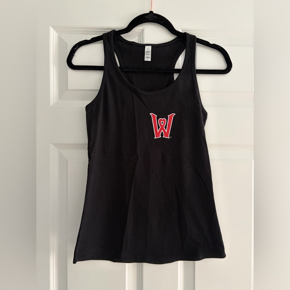 Women's Black Worcester Red Sox WooSox Tank Top